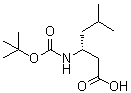 structure of CAS# 146398-18-7, (3R)-3-[[(1,1-二甲基乙氧基)羰基]氨基]-5-甲基己酸