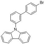 structure of CAS# 1464824-91-6, 9-(4'-Bromo-[1,1'-biphenyl]-3-yl)-9H-carbazole
