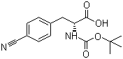 structure of CAS# 146727-62-0, (R)-N-Boc-4-Cyanophenylalanine