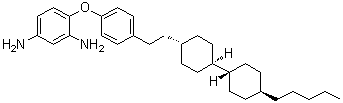 CAS # 1467777-63-4, 4-[4-[2-[(trans,trans)-4'-Pentyl[1,1'-bicyclohexyl]-4-yl]ethyl]phenoxy]-1,3-benzenediamine