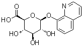 structure of CAS# 14683-61-5, 8-Quinolinyl beta-D-glucopyranosiduronic acid