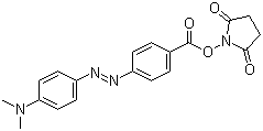 structure of CAS# 146998-31-4, 4-[4-(Dimethylamino)phenylazo]benzoic acid N-succinimidyl ester