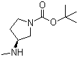 structure of CAS# 147081-59-2, (3S)-3-(甲基氨基)吡咯烷-1-甲酸叔丁酯