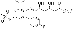 structure of CAS# 147098-18-8, 瑞舒伐他汀钠