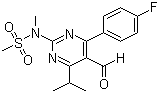 structure of CAS# 147118-37-4, 4-(4-氟苯基)-6-异丙基-2-[(N-甲基-N-甲磺酰)氨基]嘧啶-5-甲醛