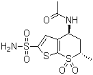 structure of CAS# 147200-03-1, N-[(4S,6S)-6-甲基-7,7-二氧代-2-磺酰胺基-5,6-二氢-4H-噻吩并[2,3-b]噻喃-4-基]乙酰胺