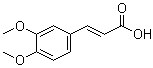 structure of CAS# 14737-89-4, (2E)-(3,4-二甲氧基苯基)-2-丙烯酸