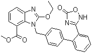 structure of CAS# 147403-52-9, 1-[[2'-(2,5-二氢-5-氧代-1,2,4-噁二唑-3-基)[1,1-联苯]-4-基]甲基]-2-乙氧基-1H-苯并咪唑-7-羧酸甲酯