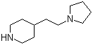 structure of CAS# 14759-08-1, 4-[2-(1-吡咯烷基)乙基]哌啶