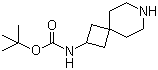 structure of CAS# 147611-03-8, N-7-Azaspiro[3.5]non-2-yl-carbamic acid tert-butyl ester