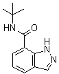 CAS 登录号：1476776-76-7, N-(叔丁基)-1H-吲唑-7-甲酰胺