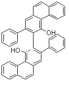 structure of CAS# 147702-15-6, (3S)-2,2'-二苯基[3,3'-联菲]-4,4'-二醇