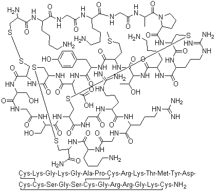 structure of CAS# 147794-23-8, omega-芋螺毒素 M VIIC