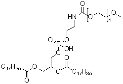 CAS 登录号：147867-65-0, alpha-[6-羟基-6-氧代-1,12-二氧代-9-[(1-氧代十八烷基)氧基]-5,7,11-三氧杂-2-氮杂-6-磷十九烷-1-基]-omega-甲氧基-聚氧乙烯