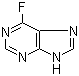 structure of CAS# 1480-89-3, 6-氟嘌呤