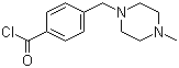 structure of CAS# 148077-69-4, 4-(4-Methylpiperazin-1-ylmethyl)benzoyl chloride