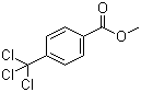 CAS # 14815-87-3, Methyl 4-trichloromethylbenzoate, 4-(Trichloromethyl)benzoic acid methyl ester, Methyl p-(trichloromethyl)benzoate, p-(Methoxycarbonyl)benzotrichloride