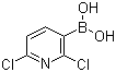 structure of CAS# 148493-34-9, 2,6-Dichloropyridine-3-boronic acid