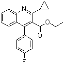 structure of CAS# 148516-11-4, 2-环丙基-4-(4-氟苯基)-喹啉-3-羧酸乙酯