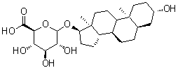 CAS # 148616-25-5, 5alpha-Androstane-3alpha,17beta-diol 17-glucuronide, (3alpha,5alpha,17beta)-3-Hydroxyandrostan-17-yl D-glucopyranosiduronic acid