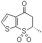 structure of CAS# 148719-91-9, (6S)-5,6-二氢-6-甲基-4H-噻吩并[2,3-b]噻喃-4-酮 7,7-二氧化物