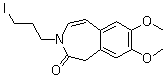 structure of CAS# 148870-57-9, 1,3-二氢-3-(3-碘丙基)-7,8-二甲氧基-2H-3-苯并氮杂卓-2-酮