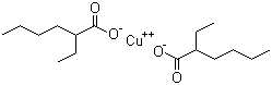 structure of CAS# 149-11-1, 异辛酸铜