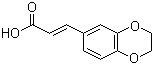 CAS # 14939-91-4, 1,4-Benzodioxan-6-acrylic acid, 3-(2,3-Dihydro-1,4-benzodioxin-6-yl)-2-propenoic acid