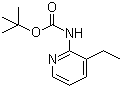 CAS 登录号：149489-03-2, N-(3-乙基-2-吡啶基)氨基甲酸叔丁酯