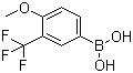 structure of CAS# 149507-36-8, 4-甲氧基-3-(三氟甲基)苯硼酸