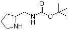 structure of CAS# 149649-58-1, 2-Boc-氨甲基吡咯烷
