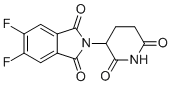 structure of CAS# 1496997-41-1, 2-(2,6-二氧代哌啶-3-基)-5,6-二氟异吲哚啉-1,3-二酮