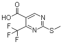 structure of CAS# 149771-17-5, 4-三氟甲基-2-甲硫基嘧啶-5-甲酸
