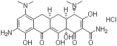 structure of CAS# 149934-21-4, 9-Amino-minocycline hydrochloride