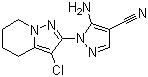 structure of CAS# 149978-57-4, 5-氨基-1-(3-氯-4,5,6,7-四氢吡唑并[1,5-a]吡啶-2-基)-1H-吡唑-4-甲腈