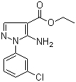 structure of CAS# 15001-08-8, 5-氨基-1-(3-氯苯基)-1H-吡唑-4-羧酸乙酯