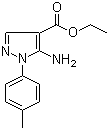structure of CAS# 15001-11-3, 5-氨基-1-(4-甲基苯基)-1H-吡唑-4-羧酸乙酯