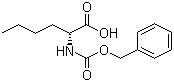structure of CAS# 15027-14-2, N-苄氧羰基-D-正亮氨酸