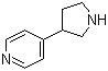 structure of CAS# 150281-47-3, 4-吡咯烷-3-基吡啶