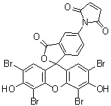 structure of CAS# 150322-02-4, 1-(2',4',5',7'-四溴-3',6'-二羟基-3-氧代螺[异苯并呋喃-1(3H),9'-[9H]氧杂蒽]-5-基)-1H-吡咯-2,5-二酮
