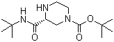 structure of CAS# 150323-35-6, 4-叔丁氧羰基-2(S)-哌嗪叔丁酰胺