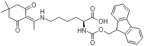structure of CAS# 150629-67-7, N-Fmoc-N'-[1-(4,4-二甲基-2,6-二氧代环己亚基)乙基]-L-赖氨酸