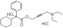 CAS 登录号：1508-65-2, 盐酸奥昔布宁, 4-(二乙基氨基)丁-2-炔 环己基苯基羟基乙酸酯盐酸盐