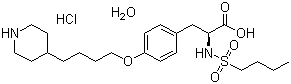 structure of CAS# 150915-40-5, 盐酸替罗非班