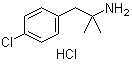 CAS # 151-06-4, 4-Chloro-alpha,alpha-dimethybenzeneethanamine hydrochloride, p-Chloro-alpha,alpha-dimethylphenethylamine hydrochloride, 1-(p-Chlorophenyl)-2-methyl-2-aminopropane hydrochloride, 4-Chloro-alpha,alpha-dimethylphenethylamine hydrochloride