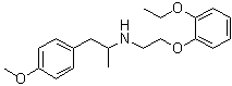 structure of CAS# 1510821-28-9, N-[2-(2-乙氧基苯氧基)乙基]-4-甲氧基-alpha-甲基苯乙胺