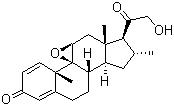 CAS # 151265-33-7, (9b,11b,16a)-9,11-Epoxy-21-hydroxy-16-methylpregna-1,4-diene-3,20-dione