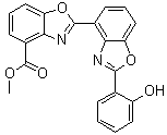 CAS 登录号：151271-53-3, 2'-(2-羟基苯基)-[2,4'-联苯并恶唑]-4-羧酸甲酯
