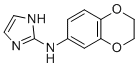 structure of CAS# 1513253-45-6, N-(2,3-二氢-1,4-苯并二恶英-6-基)-1H-咪唑-2-胺