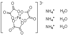 CAS # 15187-32-3, Triammonium trioxalatoferrate trihydrate